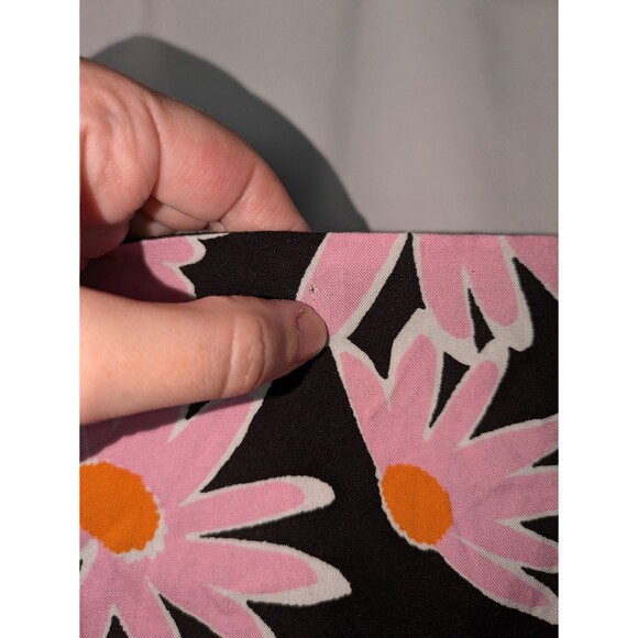 Lily Rose Romper XL Junior's Black Floral Cross Back Short Sleeve Mod Print - Picture 4 of 9